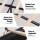 Artiss Queen Upholstered Bed Frame Charcoal Grey Tufted Wingback Headboard 4 Storage Drawers & Charging