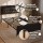 Artiss Double Bed Frame Upholstered PU Leather with Storage Headboard and SAA Charging Station 300kg