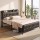 Artiss Queen PU Leather Bed Frame with Storage Headboard and SAA Charging Station 300kg Capacity 32cm Clearance