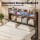 Artiss Double PU Leather Bed Frame with LED Headboard Storage and USB AC Charging Station 138x212cm 300kg