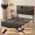Artiss Double PU Leather Bed Frame with LED Headboard Storage and USB AC Charging Station 138x212cm 300kg