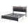 Artiss King Size PU Leather Bed Frame with LED Lights USB Charging and Storage Headboard Integrated Power