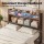 Artiss Queen PU Leather Smart Bed Frame with LED Lighting Storage Headboard USB Charging Station 153x224cm