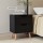 Artiss Bouclé Beige Double Bed Frame & Black Nightstand Set with Padded Headboard, Wooden Slats & Easy Assembly