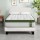 Artiss King Single Bed Set with BedStory Hybrid Mattress, White Bouclé Upholstery, Reinforced Slats, Medium Firm Feel