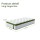 Artiss King Single Bed Set with BedStory Hybrid Mattress, White Bouclé Upholstery, Reinforced Slats, Medium Firm Feel