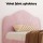 Artiss King Single Velvet Storage Bed Frame with Plush Headboard & White Bedside Table, Pink, 180kg Capacity