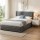 Artiss Tiyo Queen Upholstered Gas Lift Storage Bed Frame with Matching 2-Drawer Bedside Table Bundle