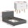 Artiss Tiyo Queen Upholstered Gas Lift Storage Bed Frame with Matching 2-Drawer Bedside Table Bundle