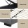 Artiss Tiyo Queen Upholstered Gas Lift Storage Bed Frame with Matching 2-Drawer Bedside Table Bundle