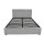 Artiss Vila Queen Gas Lift Bed Frame Grey Upholstered Faux Linen Tufted Headboard Underbed Storage 203x153cm