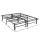 Artiss Folding Queen Bed Frame Metal Base, Powder-Coated Steel, Foldable, 36cm High, Black, 300kg Capacity