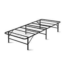 Artiss Duoclev Single Folding Bed Frame - Reinforced Metal Base, Powder-Coated Steel, 36cm Height, 150kg Capacity