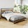 Artiss Dane Double Size Bed Frame - Industrial Design with Metal & Wood, Black Finish, Strong Support, 300kg Capacity