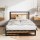 Artiss Dane Single Size Bed Frame - Industrial Metal & Wood Design, Sturdy Steel, Rust-Resistant, Fits 90x190cm Mattress