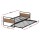 Artiss DEAN Metal Trundle Daybed - Single Size, Industrial Style, Black, Rust-Resistant, Easy Assembly, 1-Year Warranty