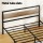 Artiss DREW Double Size Bed Frame Black Metal Base with MDF Headboard, Heavy Duty Mattress Platform, Storage Space