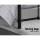 Artiss Leo Double Bed Frame - Black Metal, Country Style, Powder-Coated Steel, Ample Storage, 300kg Capacity