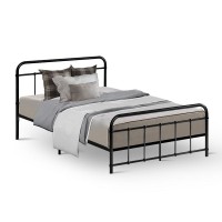 Artiss Leo King Single Metal Bed Frame, Black - Sturdy Steel, Powder-Coated, Storage Space, 150kg Capacity