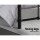 Artiss Leo Queen Bed Frame - Black Powder-Coated Steel, Country-Style Design, Strong Support, Ample Underbed Storage
