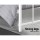Artiss Leo Queen Bed Frame - White Powder-Coated Steel, Country-Style Design, Strong Support, Ample Under-Bed Storage