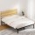 Artiss PAULA Queen Size Bed Frame - Rustic Black Metal Base with MDF Headboard, Powder-Coated, 300kg Capacity