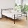 Artiss SOL Double Metal Bed Frame, Black, Powder-Coated Steel, Sturdy Support, Underbed Storage, 198x142x88cm