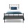 Artiss Sol Single Bed Frame, Black Metal, Sleek Design, Powder-Coated Steel, Ample Under-Bed Storage