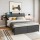 Artiss Queen Metal Bed Frame, Grey Faux Linen, with 2-Tier Hidden Storage, Charging Station, & Padded Headboard