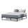 Artiss Queen Size Metal Bed Frame, Powder-Coated Steel, Black, 203x153cm, Stylish Design with Storage Space