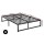 Artiss Double Bed Frame, Metal, Black, 192x139x37cm - Tino, Rust-Resistant, Heavy Duty, Easy Assembly, Ample Storage