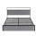 Artiss King Velvet Metal Bed Frame with LED Headboard USB Type C Charging and 2 Drawers Black 203x183cm