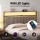 Artiss Queen Velvet Upholstered Metal Bed Frame with LED Lighting USB Type‑C Charging and 2 Drawers Black