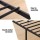 Artiss WAVE Single Metal Bed Frame with Integrated Charging Station USB Type C and AC Outlets Black 190x90cm