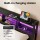 Artiss ZAC Double Metal Bed Frame with RGB LED Lighting Integrated Charging Station USB Type-C Storage Drawers
