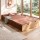 Artiss Folding Kraft Paper Bed Frame with Folding Mattress and Pillow 200x120cm 300kg Capacity Single Sofa