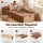 Artiss Folding Kraft Paper Bed Frame with Folding Mattress and Pillow 200x120cm 300kg Capacity Single Sofa