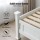 Artiss King Single Bed Frame & S-Shape Shelf Set - Pine Wood, White Finish, Eco-Friendly, Spacious Storage, 216x118x94cm