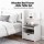 Artiss King Single Bed Frame & Bedside Table Set - White Pine Wood, Durable Timber Slats, Eco-Friendly, Stylish Storage