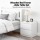Artiss Rio King Single Bed Frame & Pepe Bedside Table Set - Pine Wood Frame, 2-Drawer Storage, Modern White Finish