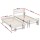 Artiss Avis Single Size 2-in-1 Trundle Bed Frame, Solid Pinewood, White - Durable, Easy Assembly, Fits AU Mattresses