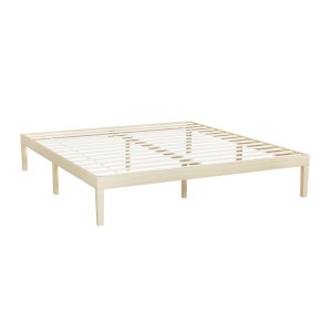 Artiss Bruno King Size Pinewood Bed Frame - Minimalist Design, Solid Wooden Slats, Easy Assembly, 300KG Capacity