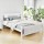 Artiss Double Size Wooden Bed Frame - Solid Pine, White, Sturdy Design with Storage Option, Fits Australian Mattress