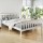 Artiss Pony Double Bed Frame - Solid Pine Wood, Two-Tone White, Sturdy Design, Plywood Slats, Fits Australian Mattress