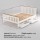 Artiss Double Size White Wooden Bed Frame with Storage Drawers – Solid Pine, Plywood Slats, Classic Two-Tone Design