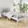 Artiss Pony Single Size White Wooden Bed Frame - Solid Pine, Two-Tone Design, Sturdy Construction, Child & Adult Use