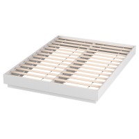 Artiss DAYGLOW Double Bed Frame 16‑Colour LED Wooden Platform 28 Slats Low Profile 300kg Capacity White