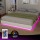 Artiss DAYGLOW Double Bed Frame 16‑Colour LED Wooden Platform 28 Slats Low Profile 300kg Capacity White