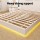 Artiss DAYGLOW Double Bed Frame 16‑Colour LED Wooden Platform 28 Slats Low Profile 300kg Capacity White