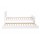 Artiss Single Pine Bed Frame with Pull Out Trundle White Fits Standard Australian Single Mattress 196x98cm